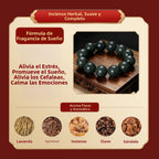 Armonía de los cinco elementos: pulsera tradicional de cuentas de hierbas aromáticas hecha a mano