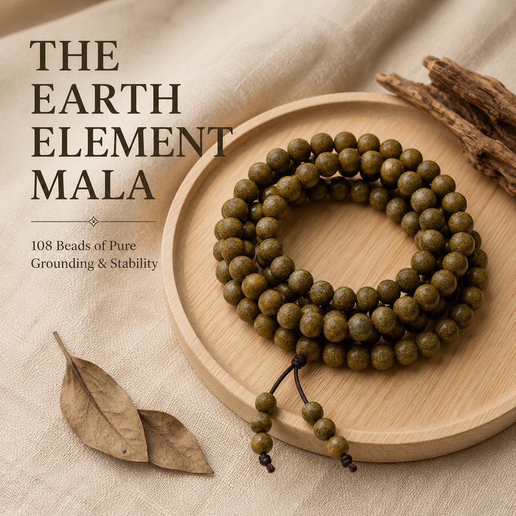 Five Elements Universal Harmony Fragrance Bracelet — 5-Color Herbal Meditation 108 Beads