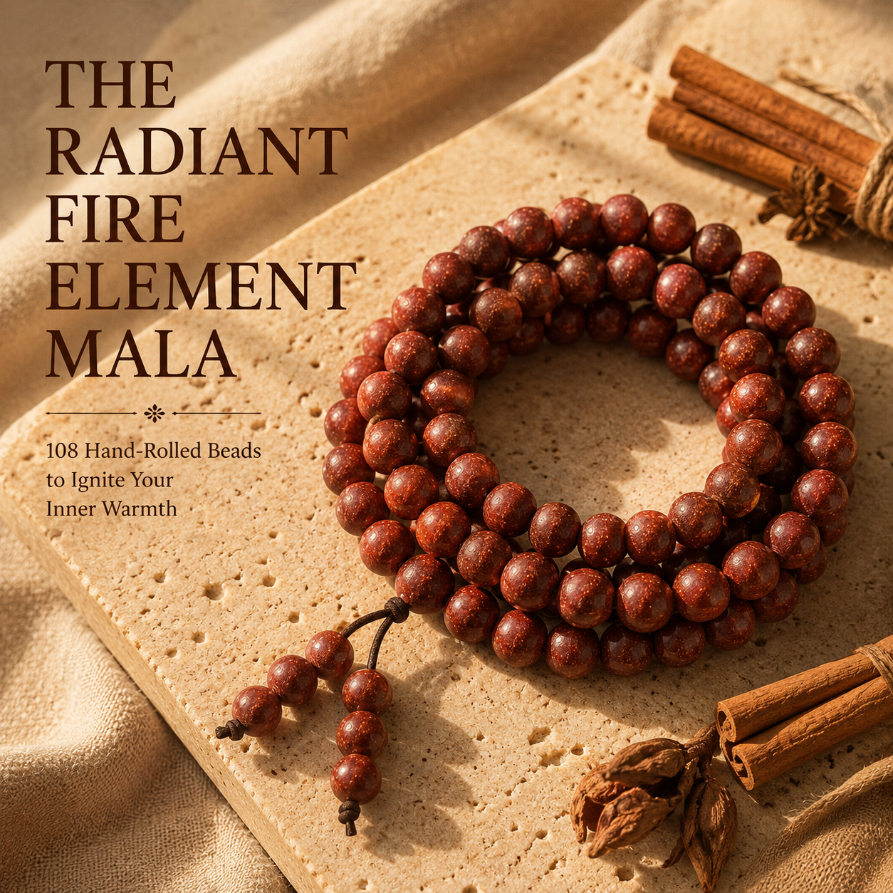 Five Elements Universal Harmony Fragrance Bracelet — 5-Color Herbal Meditation 108 Beads