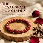 The Divine Feminine Aura Bracelet — Heritage Crafted Rose, Sandalwood & Frankincense Sensory Beads